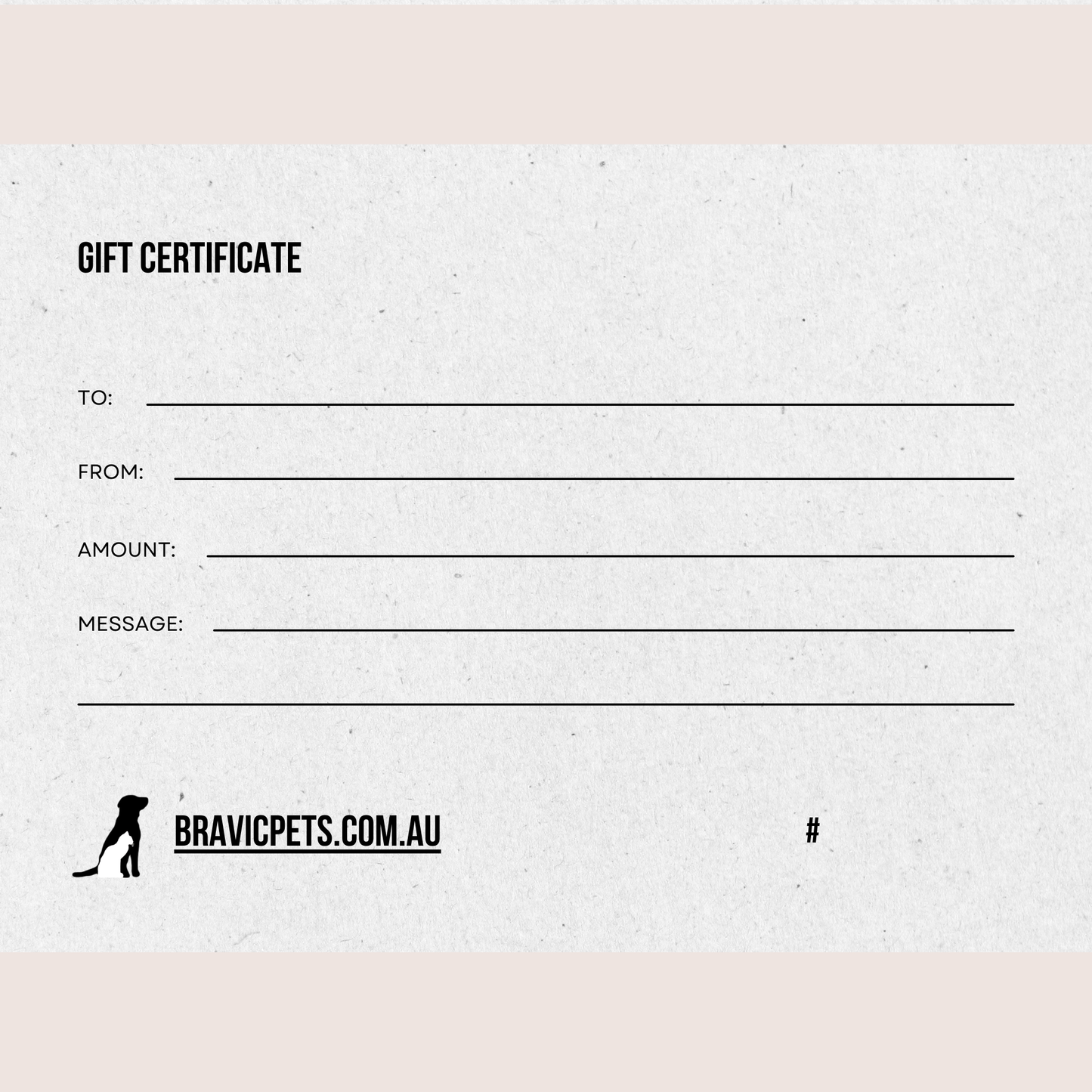 Bravic Pets Gift Card
